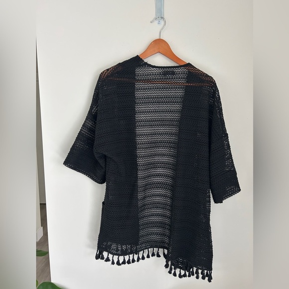 Molly Bracken Bell-Sleeve Tassel Cardigan One Size - Picture 4 of 5